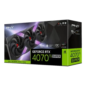 PNY GeForce RTX 4070 Ti SUPER 16GB XLR8 Gaming VERTO EPIC-X RGB Overclocked Triple Fan DLSS 3